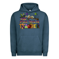 Pigment Midnight Navy one spook tacular teacher Urban Hoodie - BarkalooDesign