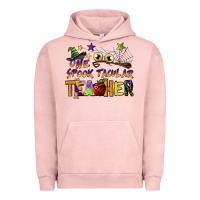 Pigment Salmon one spook tacular teacher Urban Hoodie - BarkalooDesign