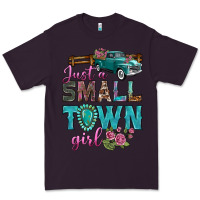 Plum Just A Small Town Girl With Truck Premium Tee - BundleAndBundleShop