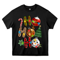 Black ho ho ho with Heavy Core Tee - MaliasSmallBusiness