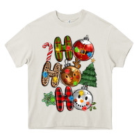 Cream ho ho ho with Heavy Core Tee - MaliasSmallBusiness