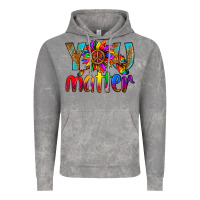 Cloud Rock LGBTQ+ you matter with leopard Vintage Hoodie - NancyCooperArtShop