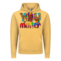 Vintage Mustard LGBTQ+ you matter with leopard Vintage Hoodie - NancyCooperArtShop