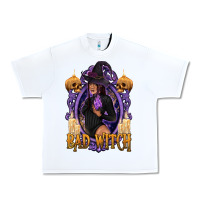 White Bad Witch Black Woman Urban Heavy Tee - texasbilliewilder