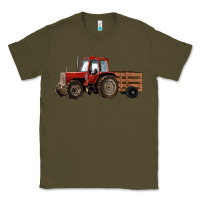 Army Green farm tractor Classic Tee - RanaPortraitStore