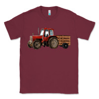 Burgundy farm tractor Classic Tee - RanaPortraitStore