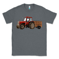 Charcoal Heather farm tractor Classic Tee - RanaPortraitStore