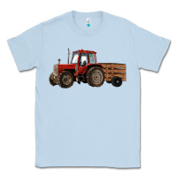 Dusty Blue farm tractor Classic Tee - RanaPortraitStore