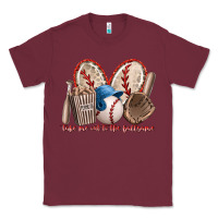 Burgundy take me out to the ballgame Classic Tee - RacoonDesign