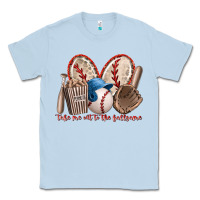 Dusty Blue take me out to the ballgame Classic Tee - RacoonDesign