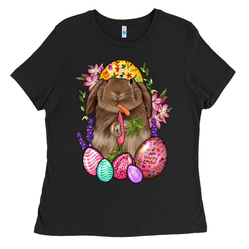 Rabbit And Carrot Easter Ladies Tee by BundleAndBundleShop | Teevron