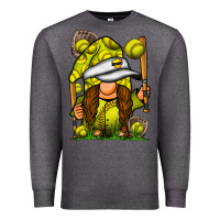 Charcoal Heather softball gnome Premium Sweatshirt - SublimationCraftShop