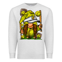 Oatmeal Heather softball gnome Premium Sweatshirt - SublimationCraftShop