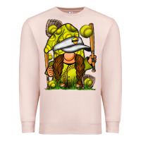 Pale Pink softball gnome Premium Sweatshirt - SublimationCraftShop