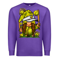 Purple softball gnome Premium Sweatshirt - SublimationCraftShop