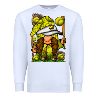 White softball gnome Premium Sweatshirt - SublimationCraftShop