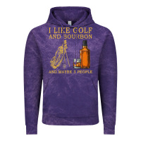 I Like Bourbon And Golf And Maybe 3 People Whiskey Vintage Hoodie | Teevron