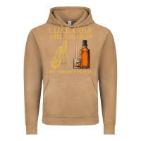 Vintage Camel I Like Bourbon and Golf and Maybe 3 People Whiskey Vintage Hoodie - tuanDangUi