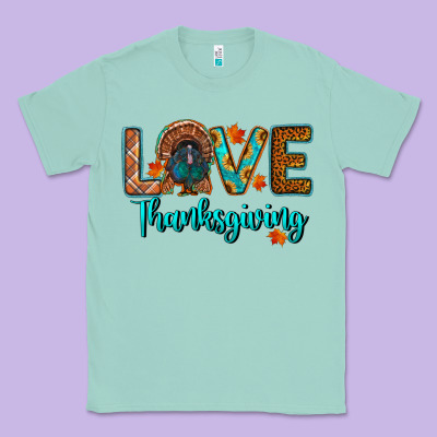 Love Thanksgiving Turkey Classic Tee Designed By Ranaportraitstore