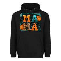 Black leopard basketball mama Mother's Day Heavyweight Hoodie - LillyAllenDesigns