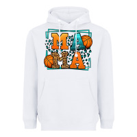 White leopard basketball mama Mother's Day Heavyweight Hoodie - LillyAllenDesigns