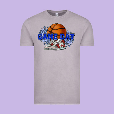 Game Day Basketball Vintage Tee Designed By Nancycooperartshop