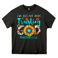 Asphalt i m just out here trusting god proverbs 3 5,6 Heavy Core Tee - JahusDesignShop