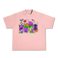 Salmon Halloween Coffee Cups Urban Heavy Tee - texasbilliewilder