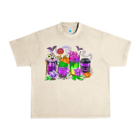 Sandshell Halloween Coffee Cups Urban Heavy Tee - texasbilliewilder