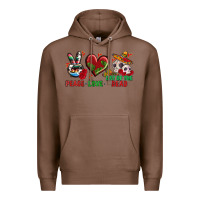 Chestnut Peace Love Day Of The Dead Premium Hoodie - BundleAndBundleShop