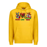 Lemon Peace Love Day Of The Dead Premium Hoodie - BundleAndBundleShop