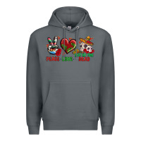 Rock Peace Love Day Of The Dead Premium Hoodie - BundleAndBundleShop