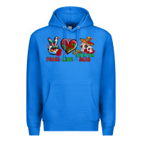 True Royal Peace Love Day Of The Dead Premium Hoodie - BundleAndBundleShop