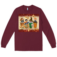 Burgundy wizards coffee cups Long Sleeve Tee - TumblerDesignByShophia