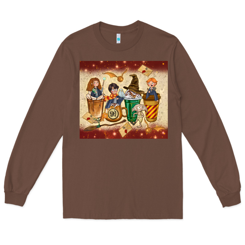 Wizards Coffee Cups Long Sleeve Tee by TumblerDesignByShophia | Teevron