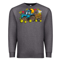 Charcoal Heather softball tractor Premium Sweatshirt - SublimationCraftShop