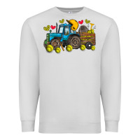 Dove Grey softball tractor Premium Sweatshirt - SublimationCraftShop