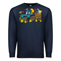 Navy softball tractor Premium Sweatshirt - SublimationCraftShop