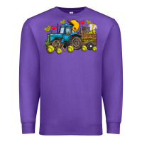 Purple softball tractor Premium Sweatshirt - SublimationCraftShop