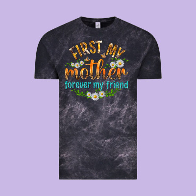First My Mother Forever My Friend With Daisies Vintage Tee Designed By Texasbilliewilder
