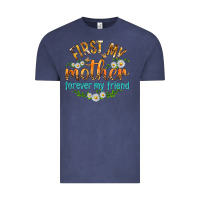 Vintage Denim First My Mother Forever My Friend with Daisies Vintage Tee - texasbilliewilder