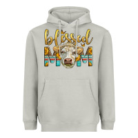 Moon Dust Western Blessed Mom Charolais Bull Mother's Day Heavyweight Hoodie - LillyAllenDesigns