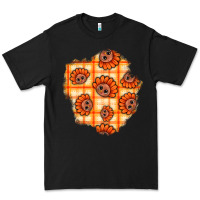 Black Thanksgiving Turkey With Tartan Patch Premium Tee - BundleAndBundleShop