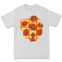 Dove Grey Thanksgiving Turkey With Tartan Patch Premium Tee - BundleAndBundleShop