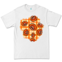 White Thanksgiving Turkey With Tartan Patch Premium Tee - BundleAndBundleShop