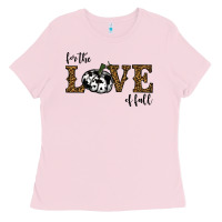 Bubblegum Pink for the love of fall Ladies Tee - RanaPortraitStore