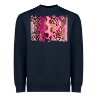 Navy breast cancer brushstroke Heavyweight Sweatshirt - FaDigitalArtStudio