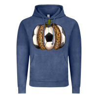 Vintage Denim Soccer Pumpkin Vintage Hoodie - texasbilliewilder