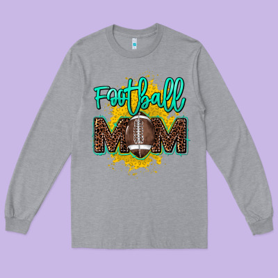 Football Mom Mother's Day Long Sleeve Tee Designed By Howdyjamesfarm