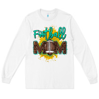 White Football Mom Mother's Day Long Sleeve Tee - HowdyJamesFarm